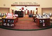 Custom millwork fabrication for a unique library furniture design